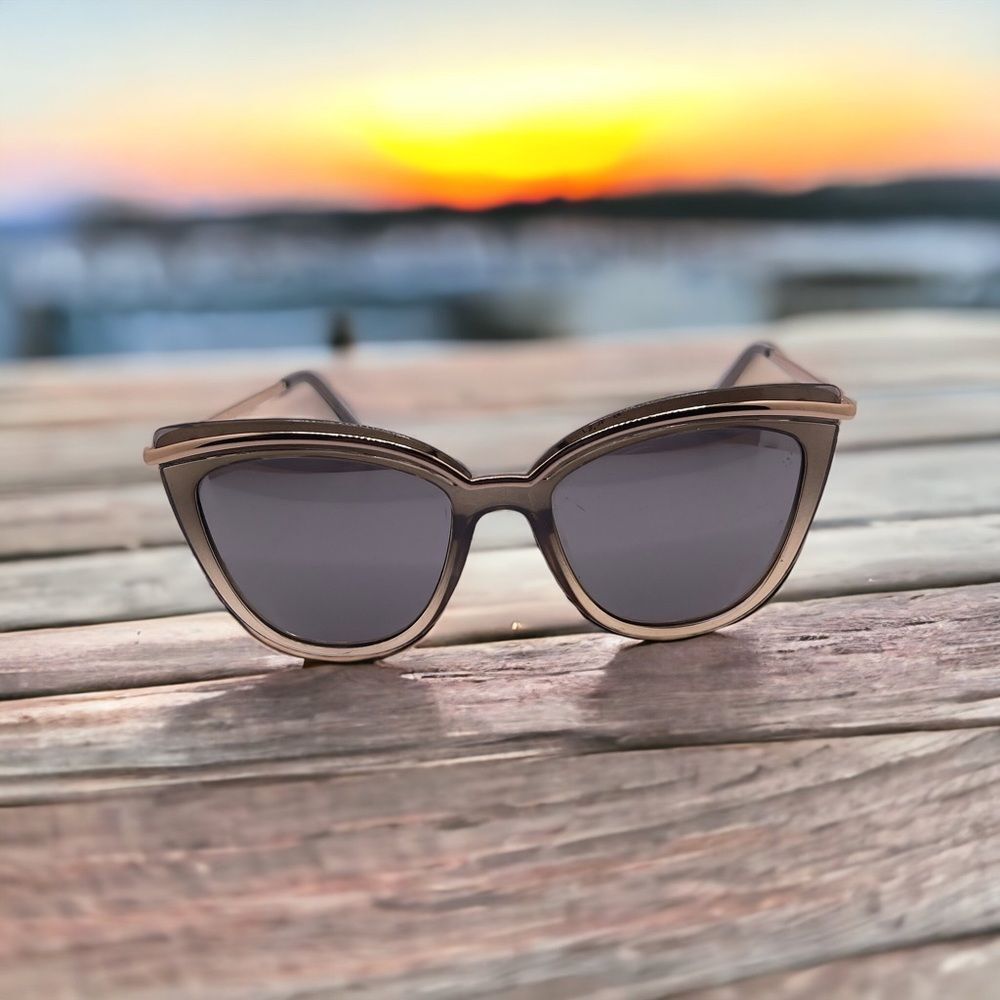 Beautiful Gold Framed Butterfly Sunglasses